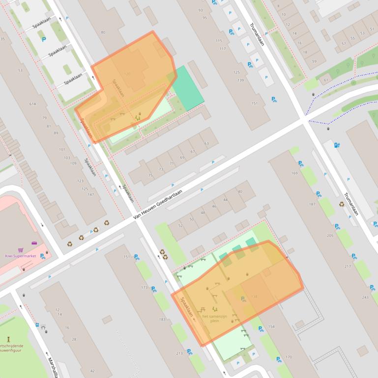 Kaart van postcodegebied 3527SM.