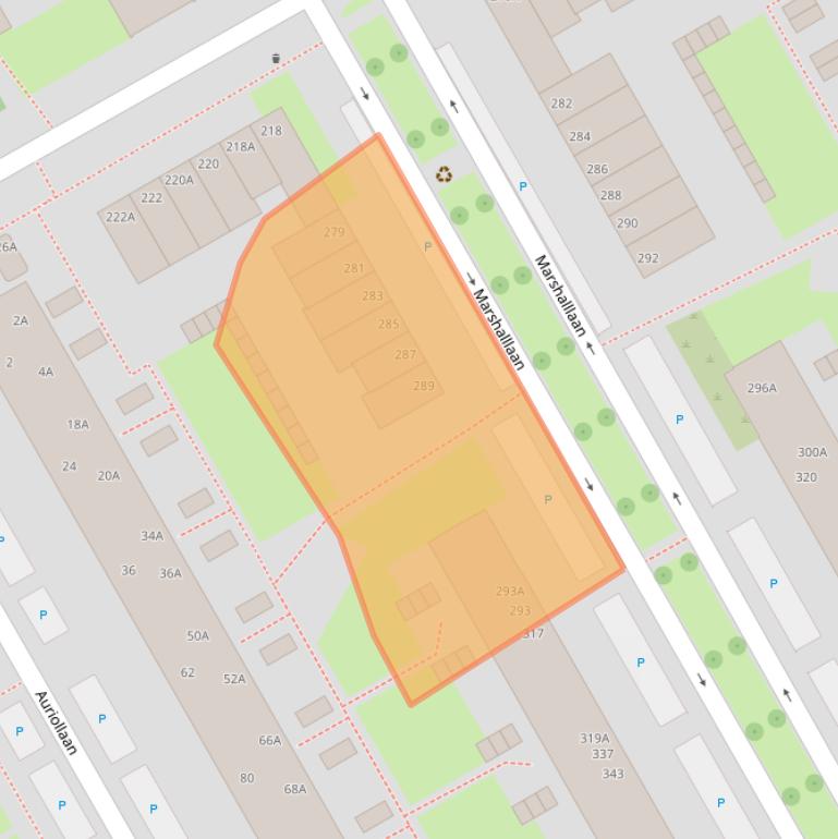 Kaart van postcodegebied 3527TH.