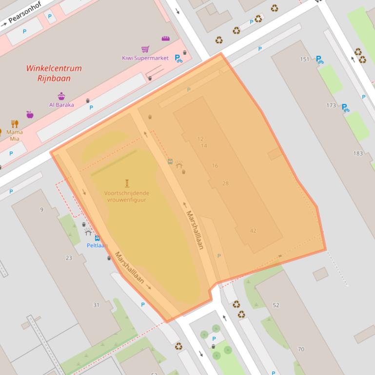 Kaart van postcodegebied 3527TL.