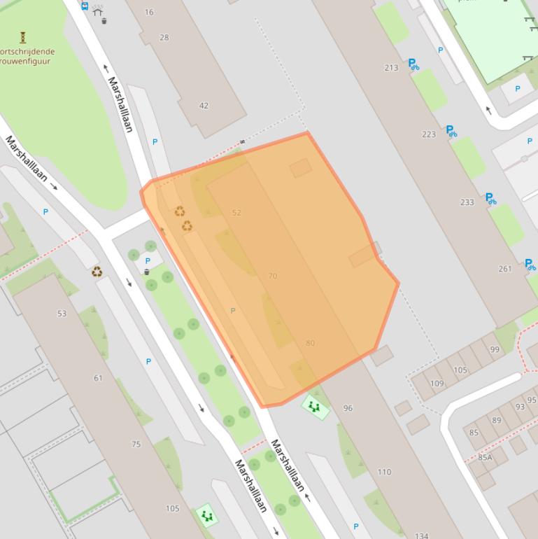 Kaart van postcodegebied 3527TM.