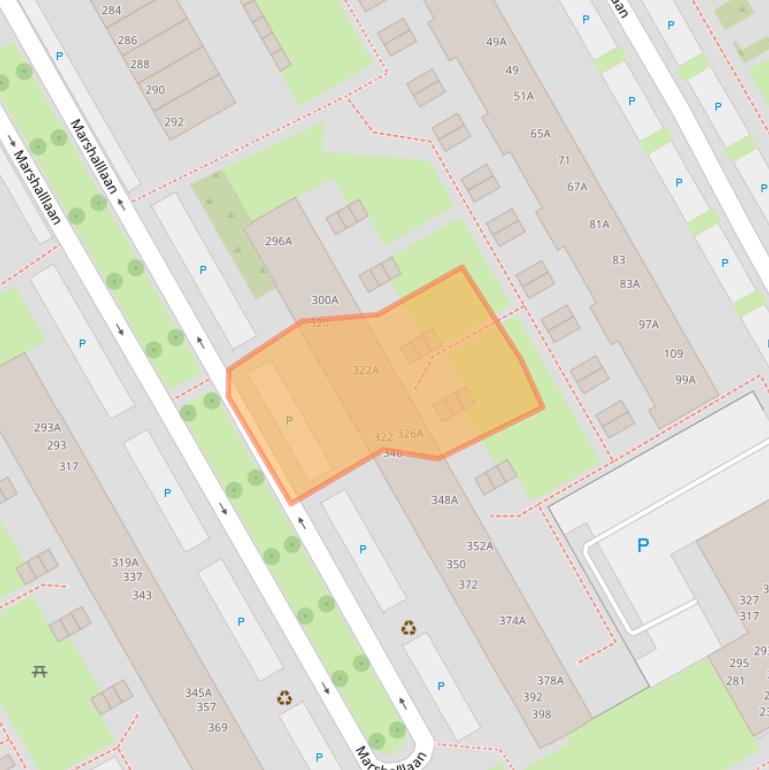 Kaart van postcodegebied 3527TV.