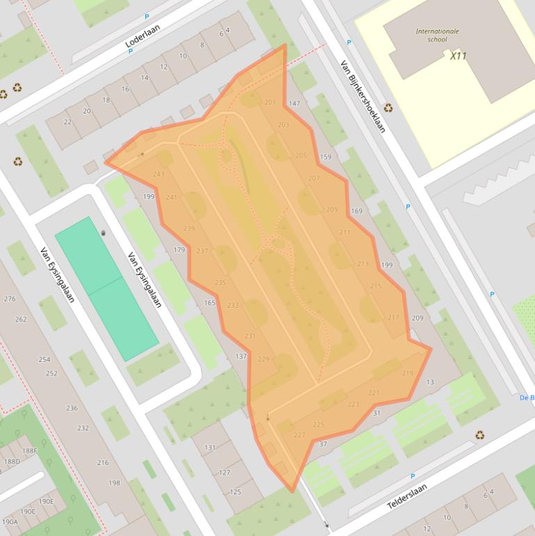 Kaart van postcodegebied 3527VG.