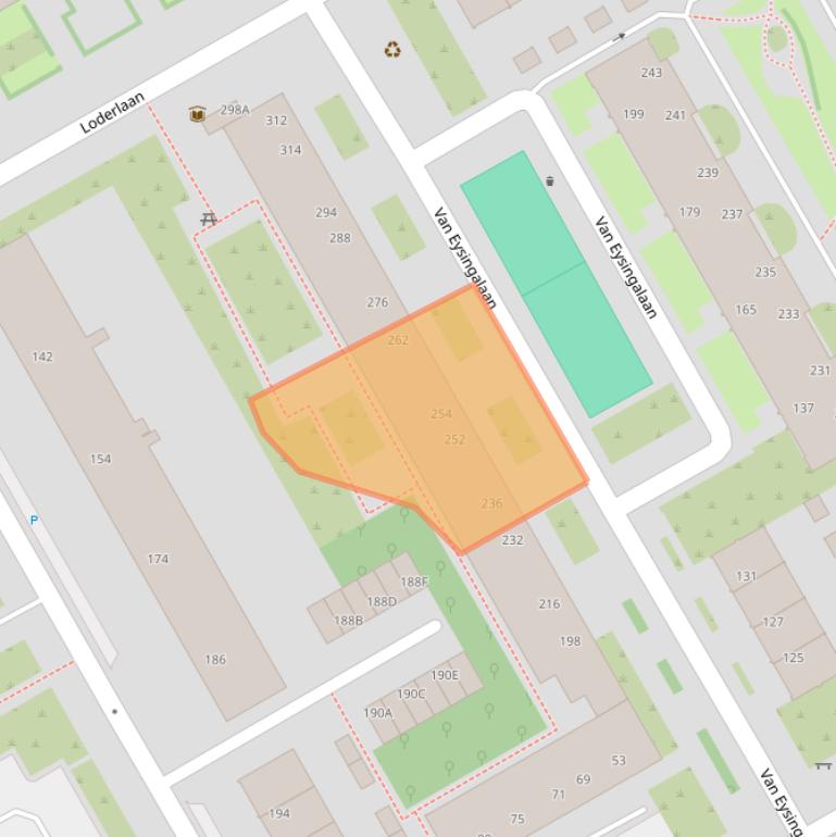 Kaart van postcodegebied 3527VS.