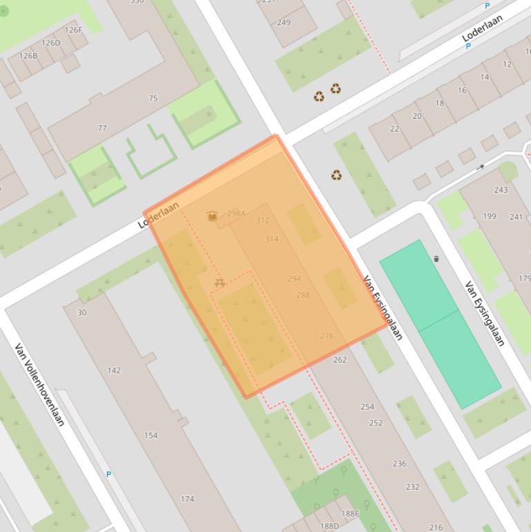 Kaart van postcodegebied 3527VT.