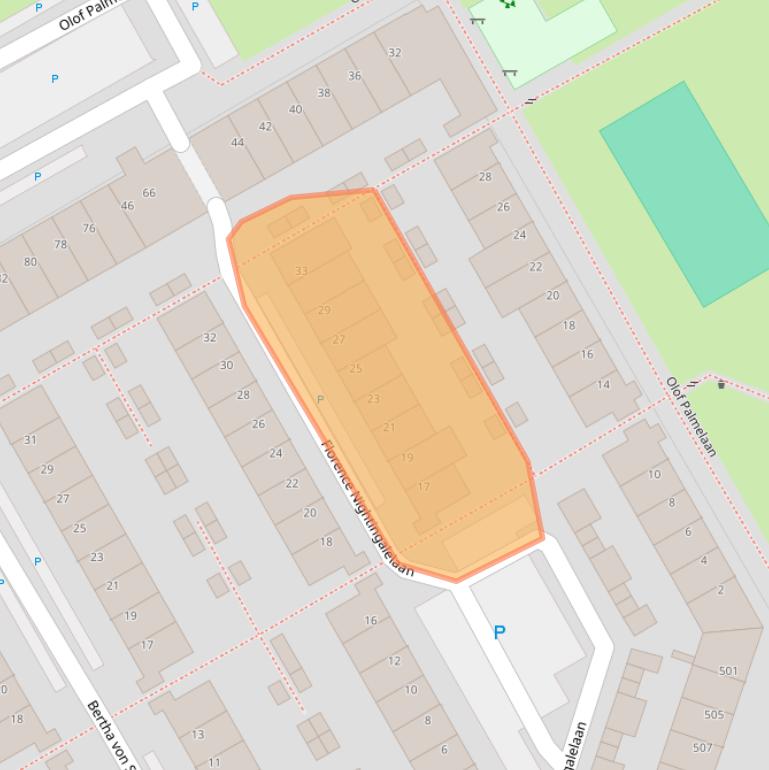 Kaart van postcodegebied 3527WE.