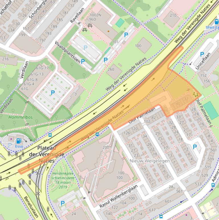 Kaart van postcodegebied 3527WJ.