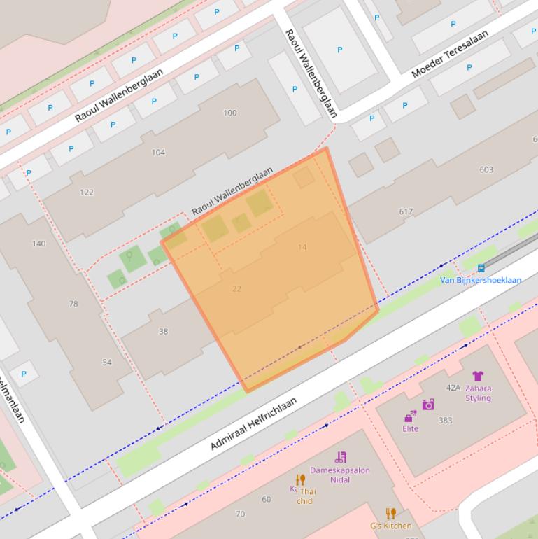 Kaart van postcodegebied 3527WL.