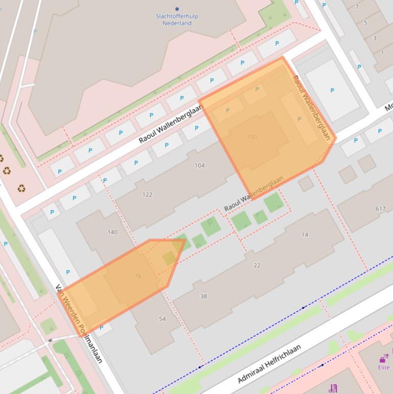 Kaart van postcodegebied 3527WP.