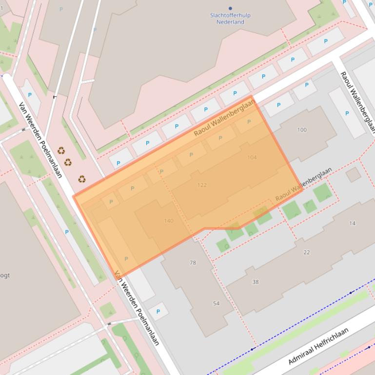 Kaart van postcodegebied 3527WR.