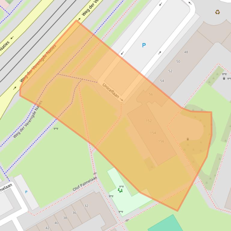 Kaart van postcodegebied 3527WV.