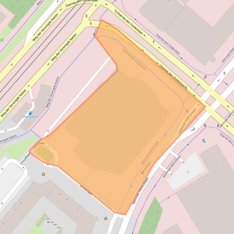 Kaart van postcodegebied 3527WX.