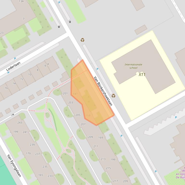 Kaart van postcodegebied 3527XD.