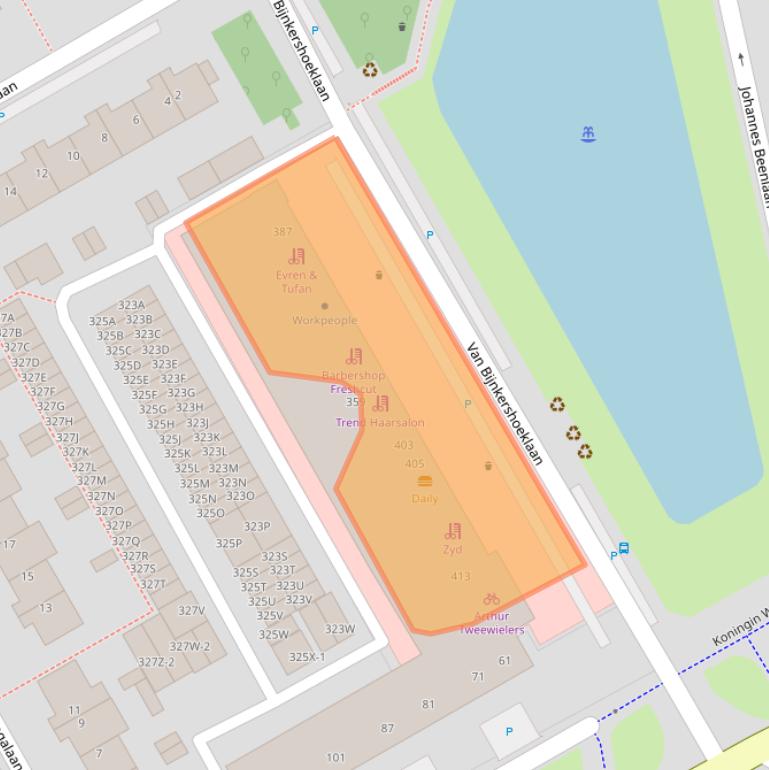 Kaart van postcodegebied 3527XK.