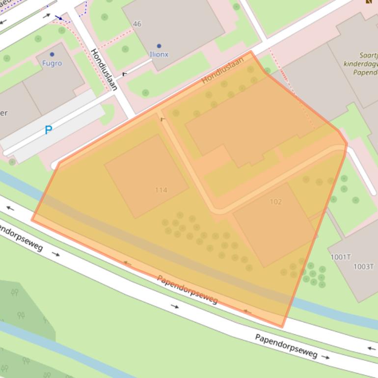 Kaart van postcodegebied 3528AC.