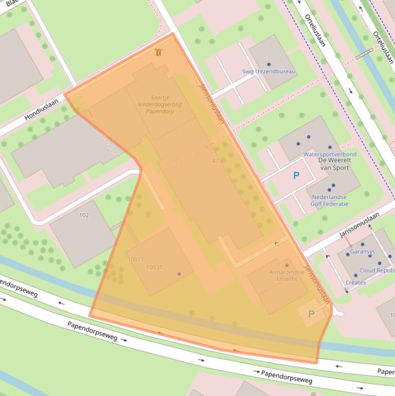 Kaart van postcodegebied 3528AH.