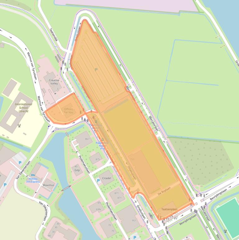 Kaart van postcodegebied 3528BB.