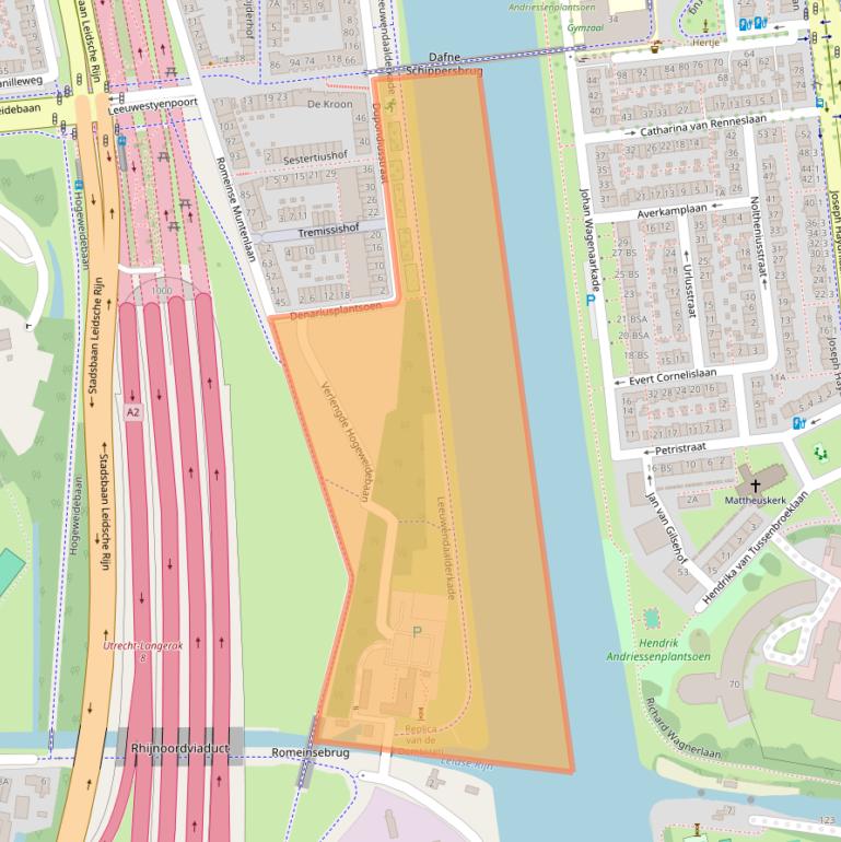 Kaart van postcodegebied 3528BC.