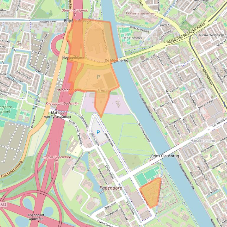 Kaart van postcodegebied 3528BG.