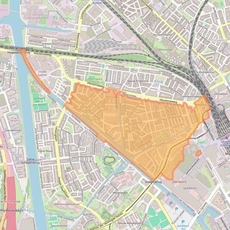 Kaart van postcodegebied 3531.