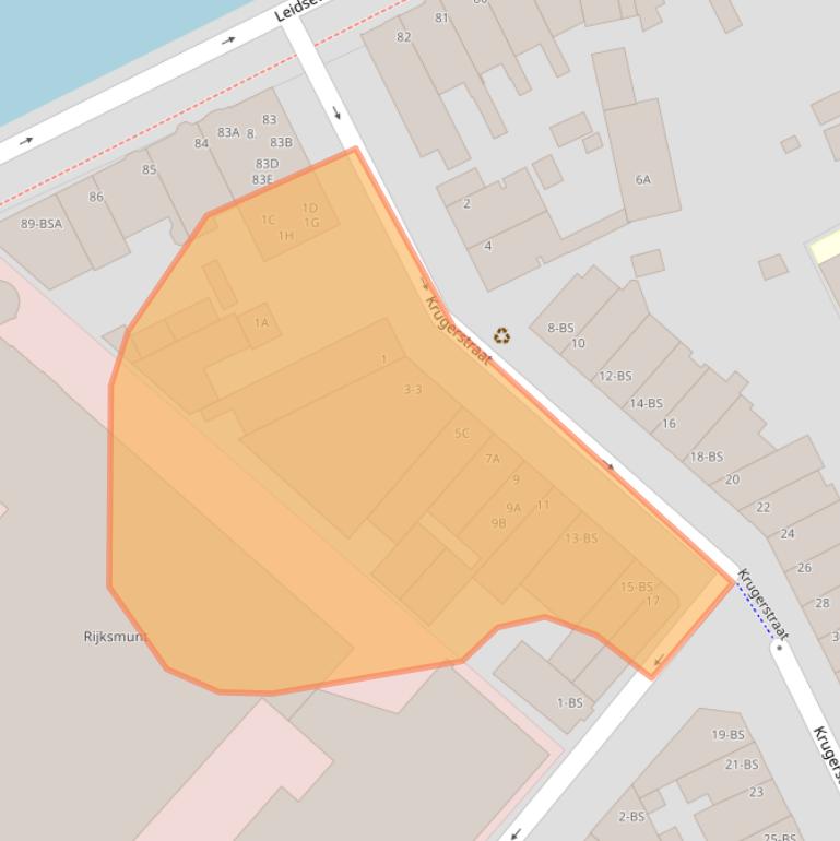 Kaart van postcodegebied 3531AL.