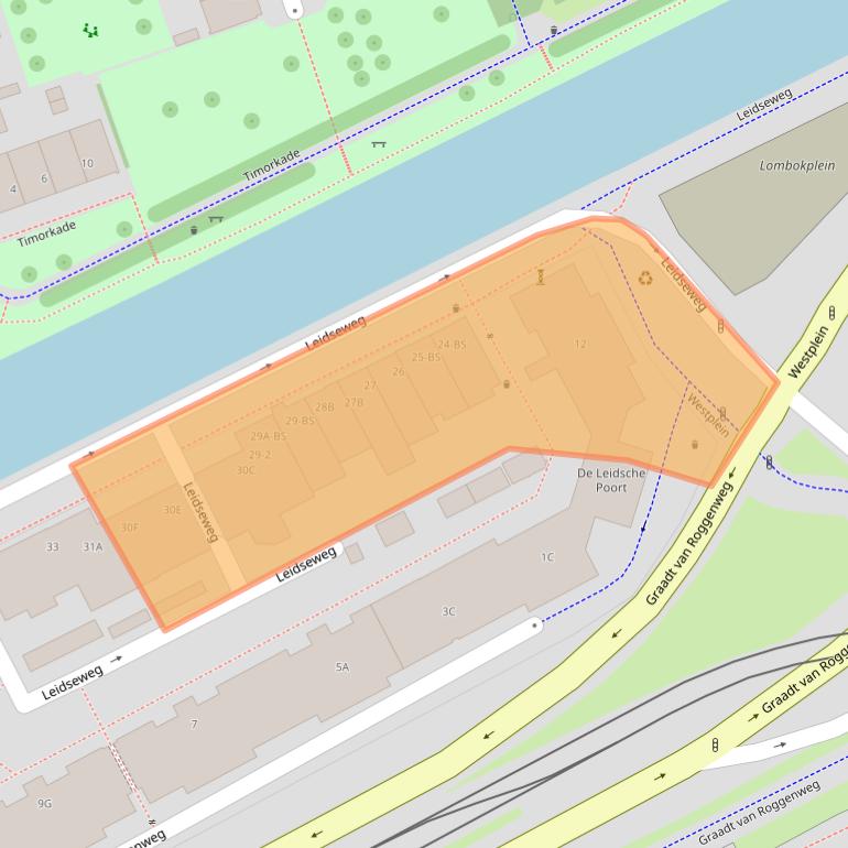 Kaart van postcodegebied 3531BA.