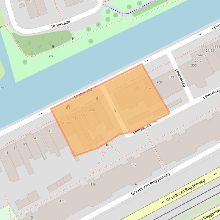 Kaart van postcodegebied 3531BB.