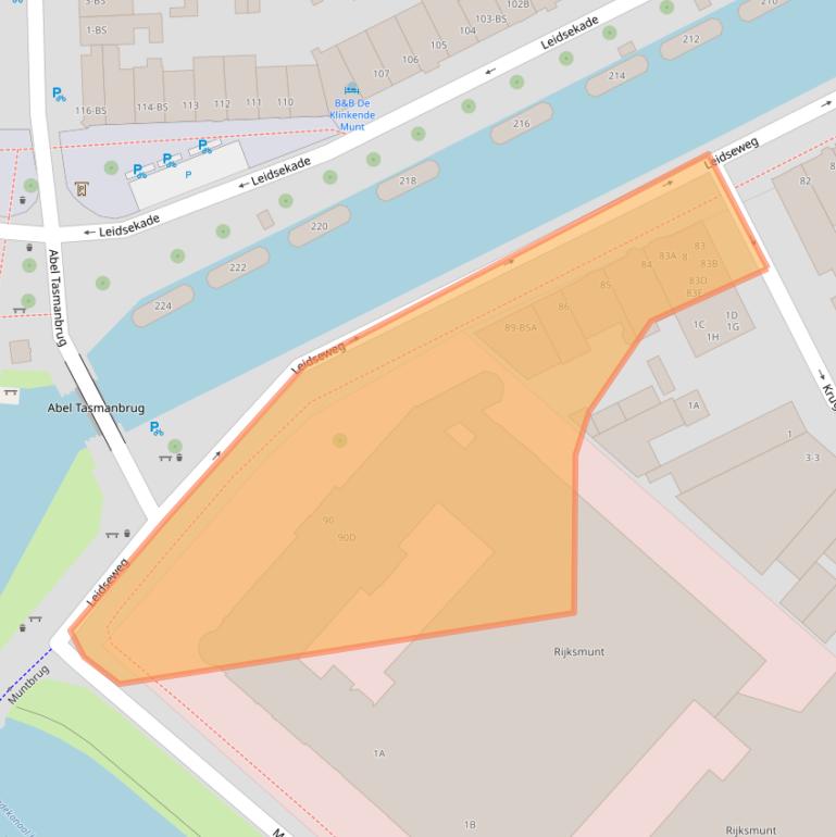 Kaart van postcodegebied 3531BG.