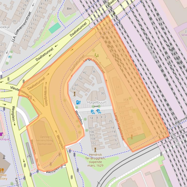 Kaart van postcodegebied 3531BH.