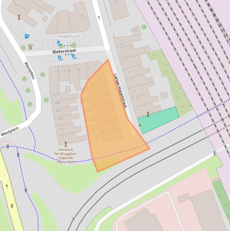 Kaart van postcodegebied 3531BJ.