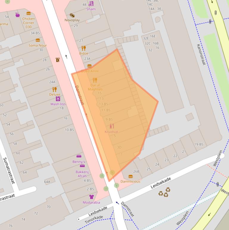 Kaart van postcodegebied 3531BP.