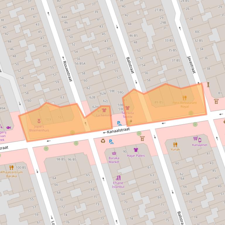 Kaart van postcodegebied 3531CC.