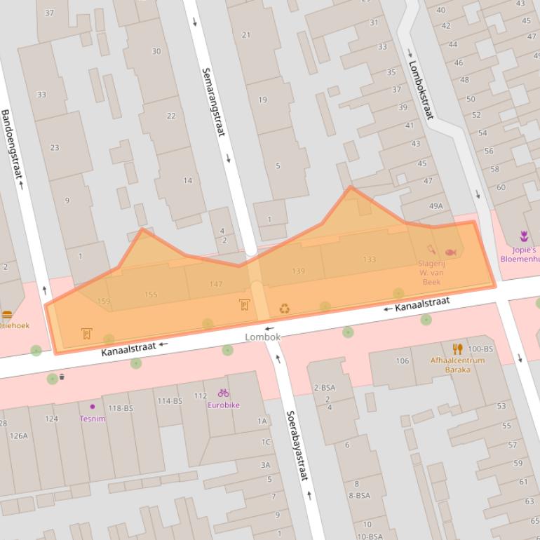Kaart van postcodegebied 3531CD.