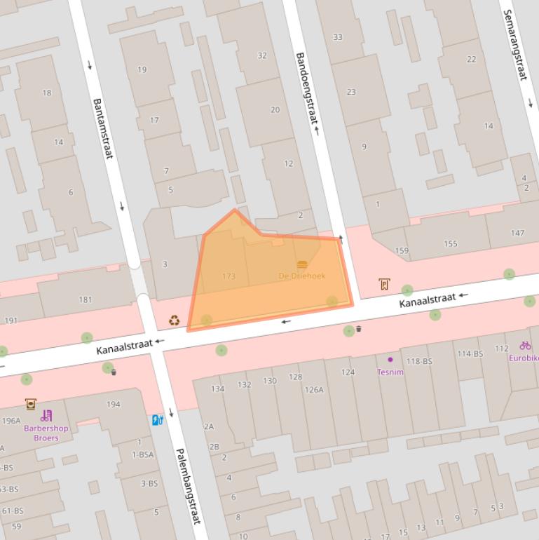 Kaart van postcodegebied 3531CE.