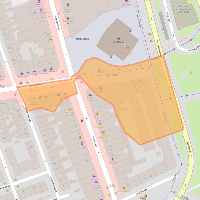 Kaart van postcodegebied 3531CK.