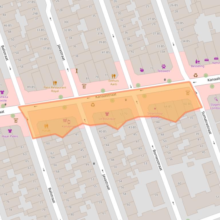Kaart van postcodegebied 3531CL.