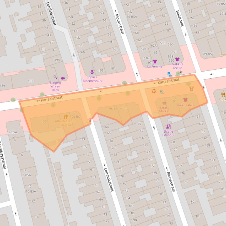 Kaart van postcodegebied 3531CM.