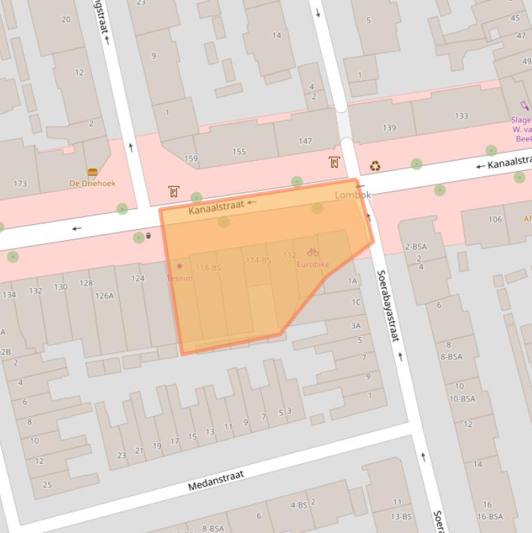 Kaart van postcodegebied 3531CN.