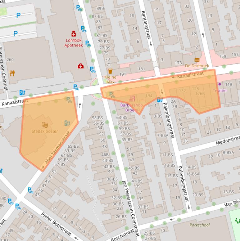 Kaart van postcodegebied 3531CP.