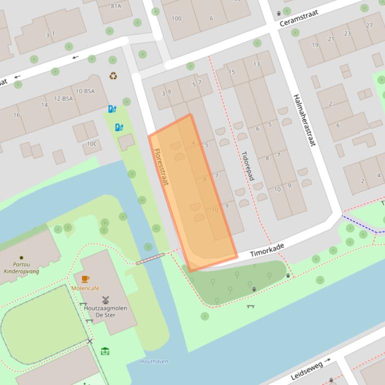 Kaart van postcodegebied 3531DB.