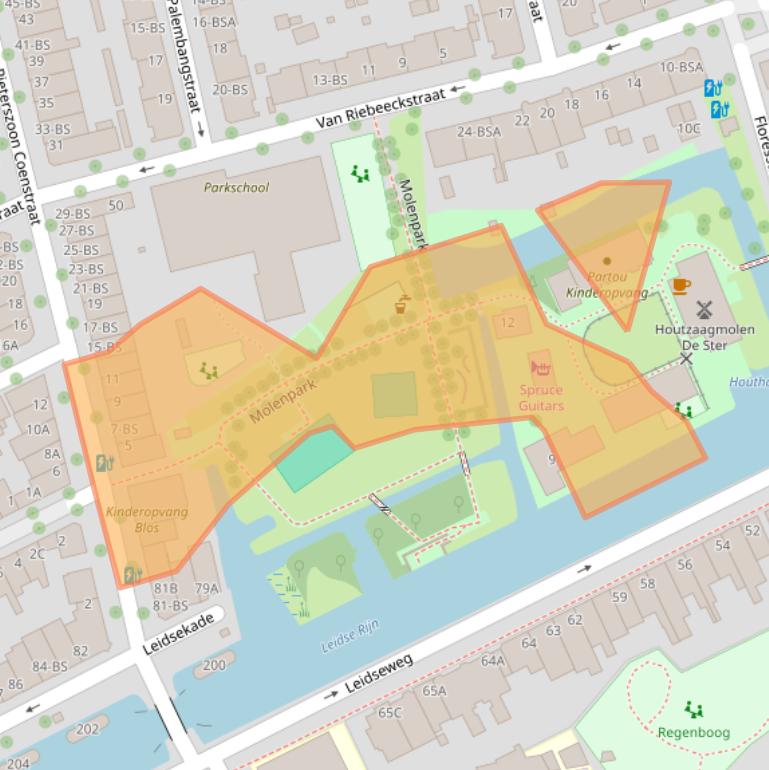 Kaart van postcodegebied 3531EK.
