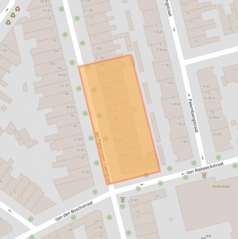 Kaart van postcodegebied 3531EM.