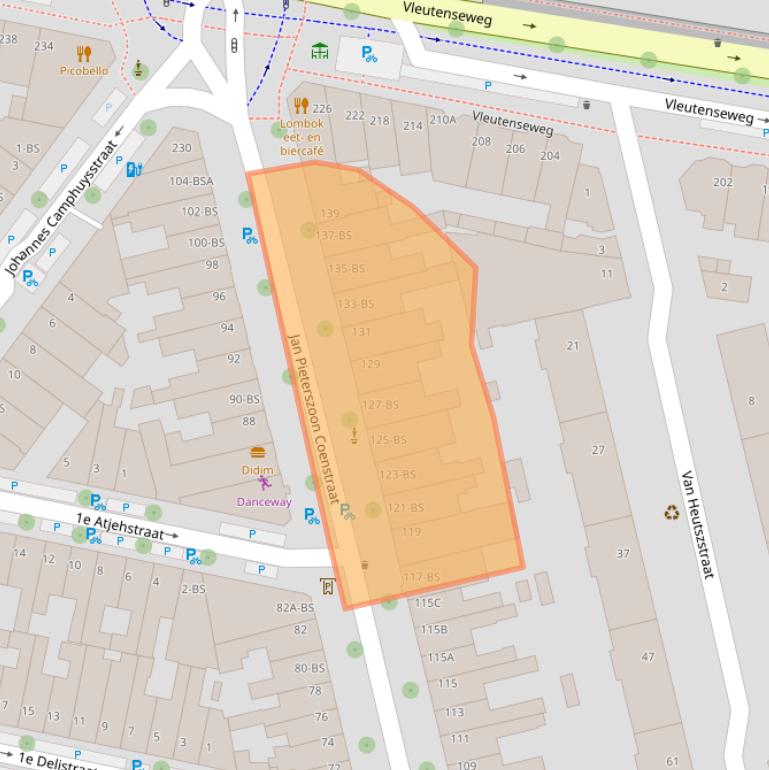 Kaart van postcodegebied 3531ES.