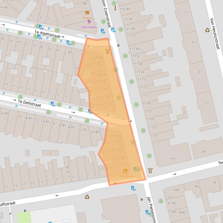 Kaart van postcodegebied 3531EX.
