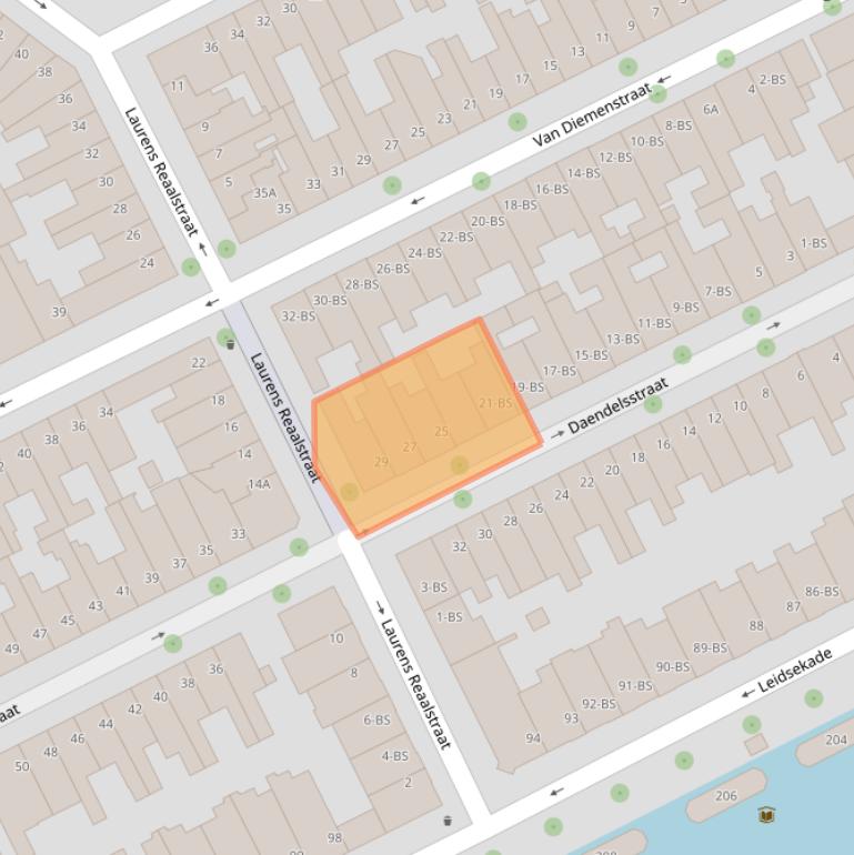 Kaart van postcodegebied 3531GB.