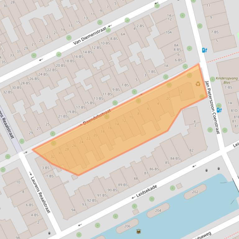 Kaart van postcodegebied 3531GD.