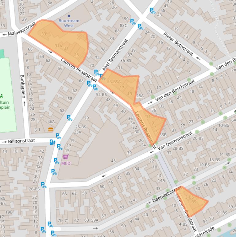 Kaart van postcodegebied 3531GM.