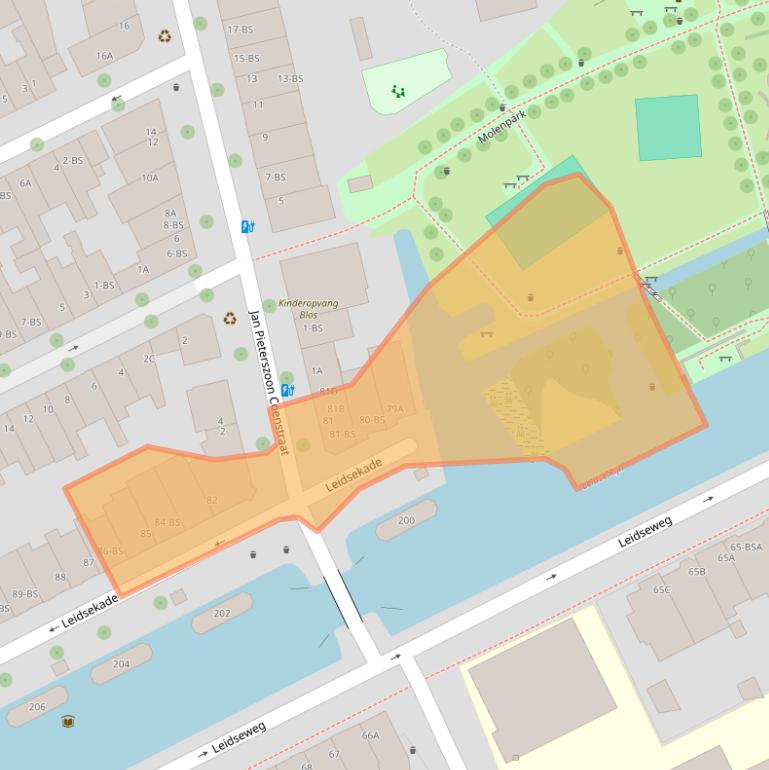 Kaart van postcodegebied 3531HA.