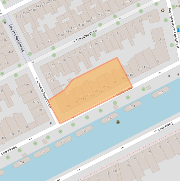 Kaart van postcodegebied 3531HB.