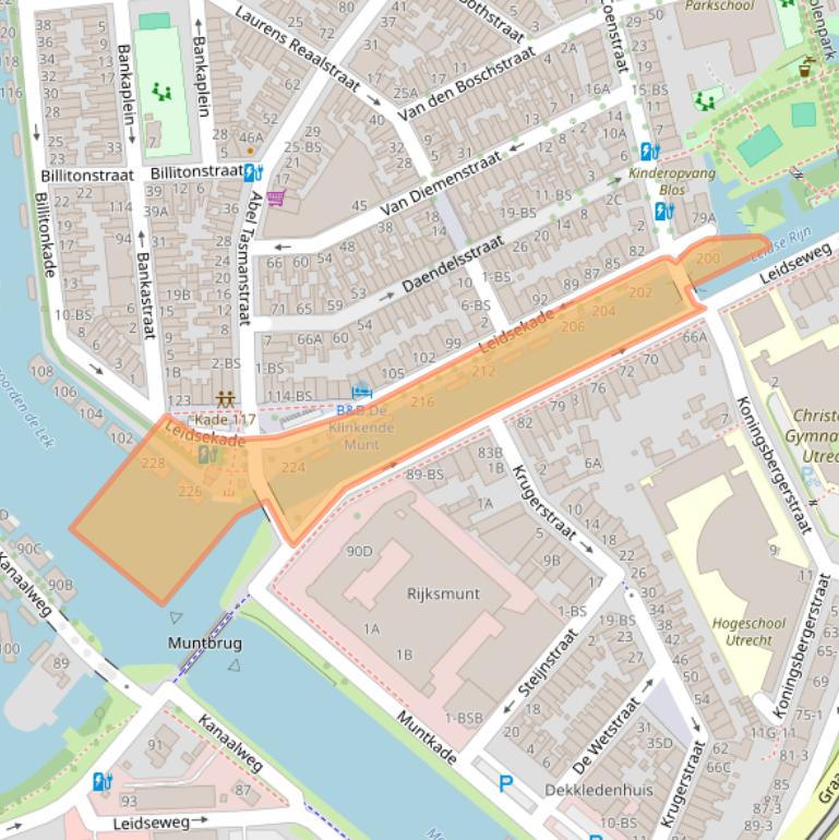 Kaart van postcodegebied 3531HE.