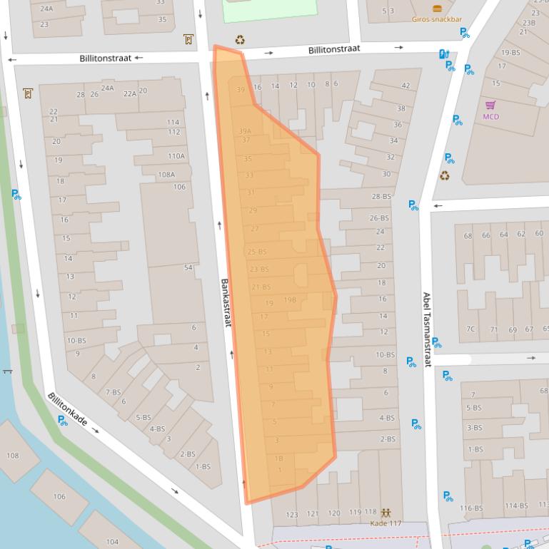 Kaart van postcodegebied 3531HG.